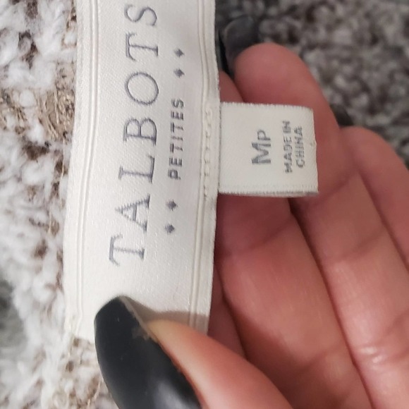 Talbots Brown Faux Sherpa Suede Vest Size Medium Petite - Picture 8 of 10